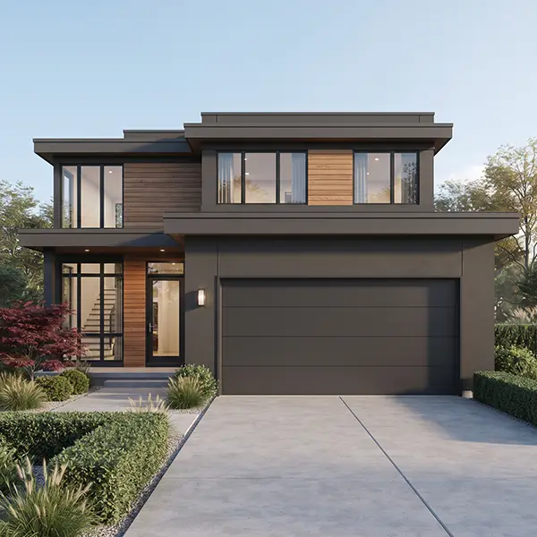 Architectural elevation and residential garage doors in Rosenberg Texas
