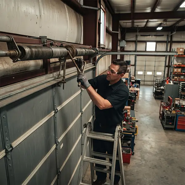 Torsion counterweight overhaul and spring repair in Rosenberg Texas